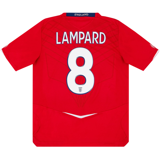 2008-10 England Away Shirt Lampard #8 - 9/10