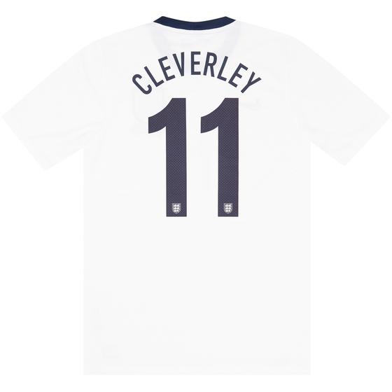 2013 England Player Issue '150ᵗʰ Anniversary' Home Shirt Cleverley #11