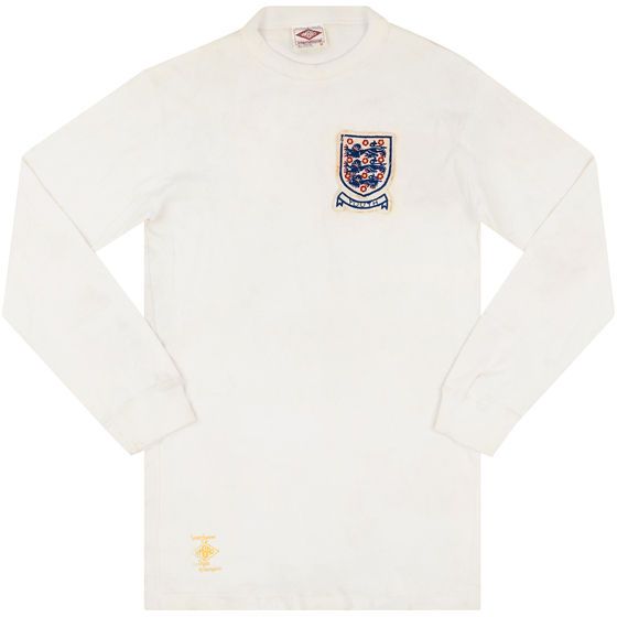 1972-73 England U-18 Match Worn Home L/S Shirt #7