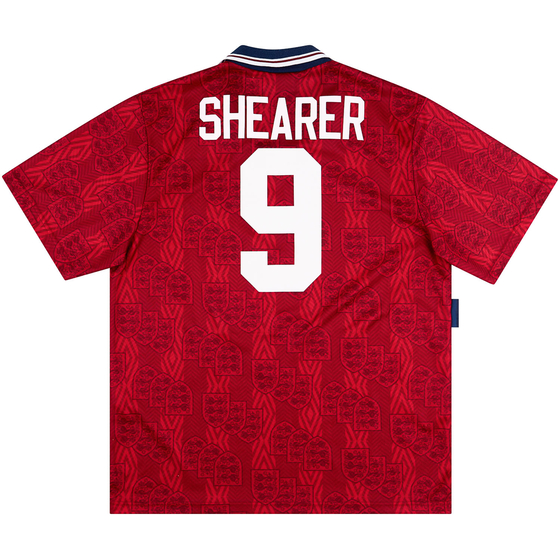 1994-95 England Away Shirt Shearer #9 - 8/10 - (L)