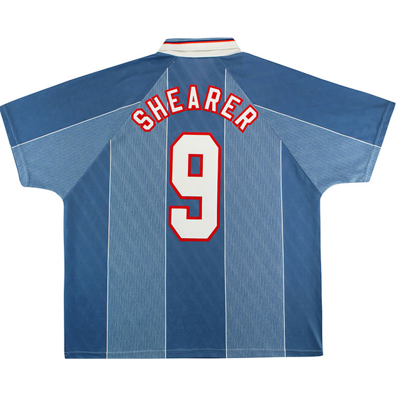 1996-97 England Away Shirt Shearer #9 - 8/10 - (XL)