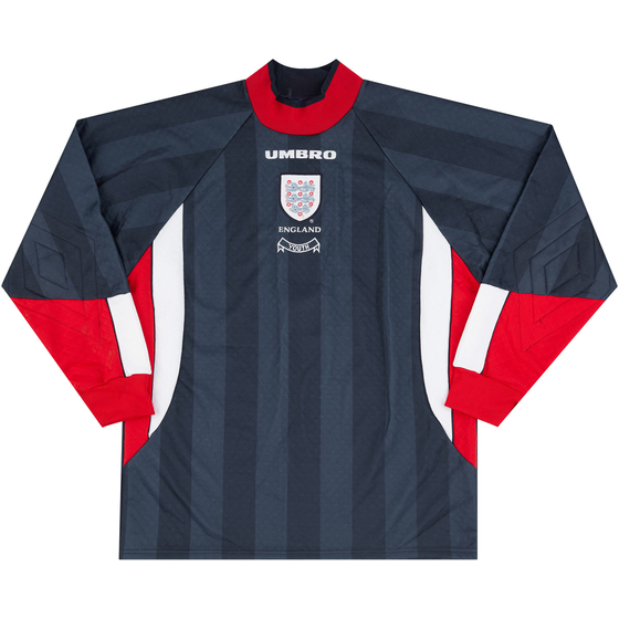 1998 England U-18 Match Issue GK Shirt #1 (Evans)