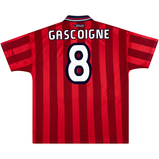 1997-99 England Away Shirt Gascoigne #8 - 8/10 - (XL)