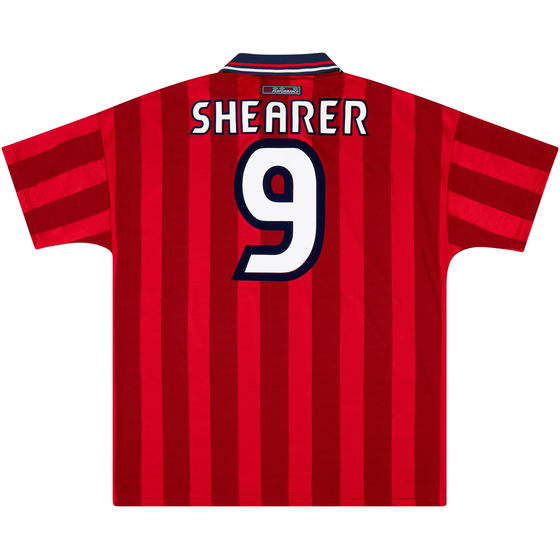 1997-99 England Away Shirt Shearer #9 - 6/10 - (L)
