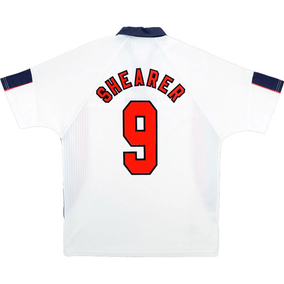 1997-99 England Home Shirt Shearer #9 - 8/10 - (XL)