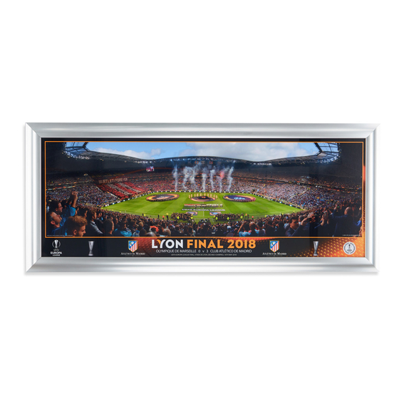 2018 Europa League Final Lyon Framed Picture