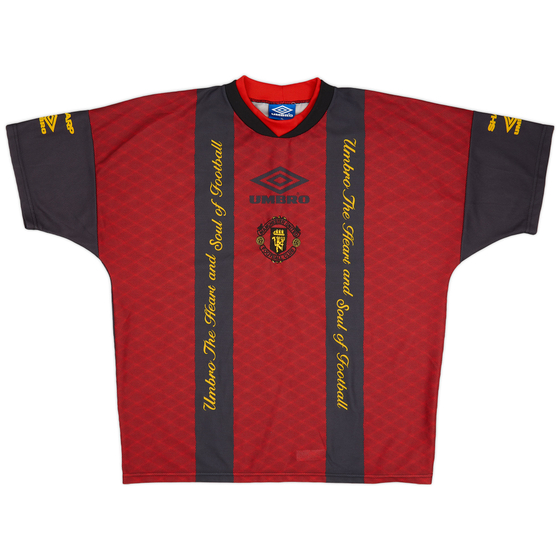 1994-96 Manchester United Umbro Training Shirt - 8/10 - (XL)
