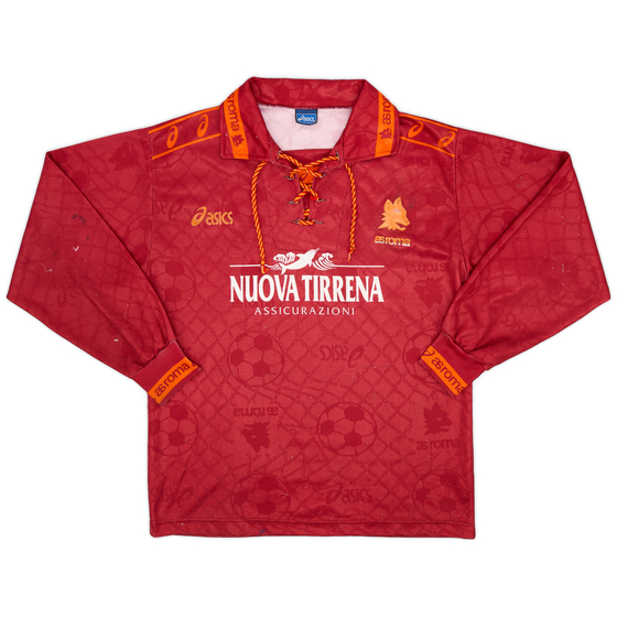 1994-95 Roma Home L/S Shirt - 7/10 - (M)
