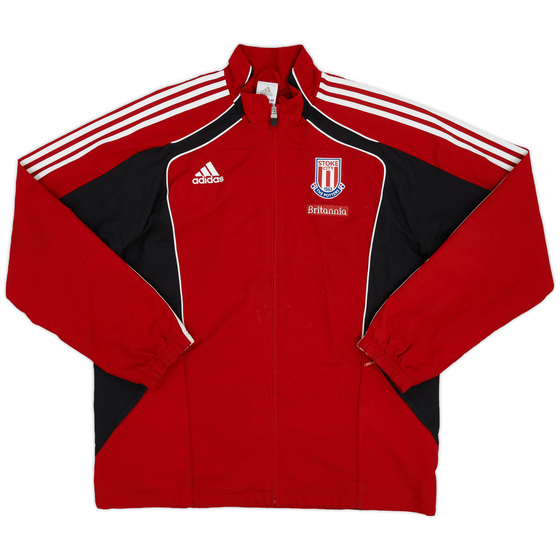 2010-11 Stoke City adidas Track Jacket - 9/10 - (XL)