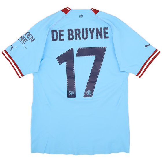 2022-23 Manchester City Player Issue Home Shirt De Bruyne #17 (S)