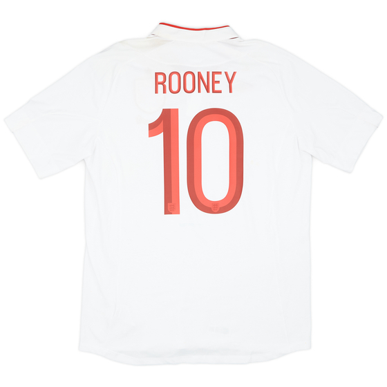 2012-13 England Euro 2012 Home Shirt Rooney #10 (L)