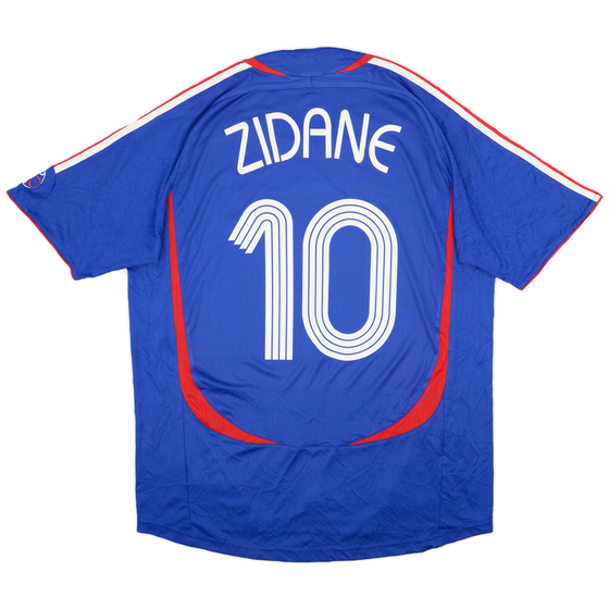 2006-07 France Home Shirt Zidane #10 - 9/10 - (L)