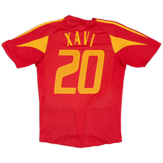 2004-06 Spain Home Shirt Xavi #20 - 6/10 - (S)