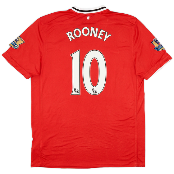 2011-12 Manchester United Home Shirt Rooney #10 - 7/10 - (XL)