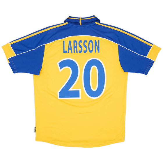 2000-02 Sweden Home Shirt Larsson #20 - 9/10 - (L)