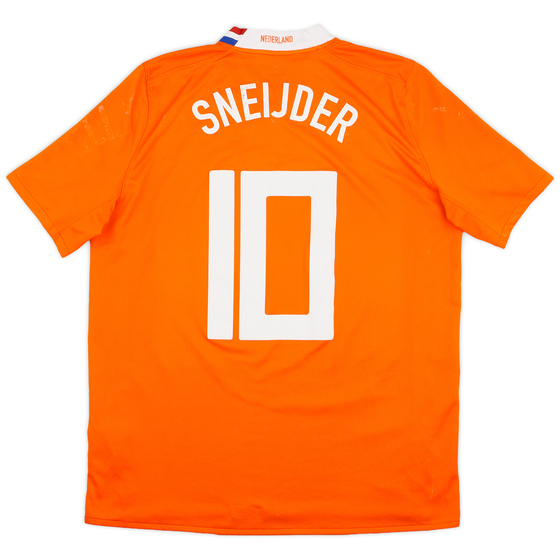 2008-10 Netherlands Home Shirt Sneijder #10 - 7/10 - (L)