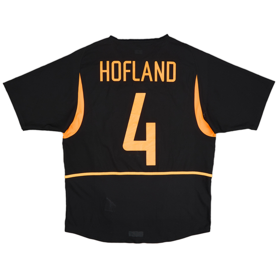 2002-04 Netherlands Away Shirt Hofland #4 - 7/10 - (L)