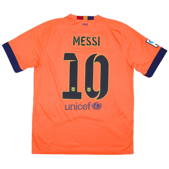 2014-15 Barcelona Away Shirt Messi #10 - 10/10 - (L)