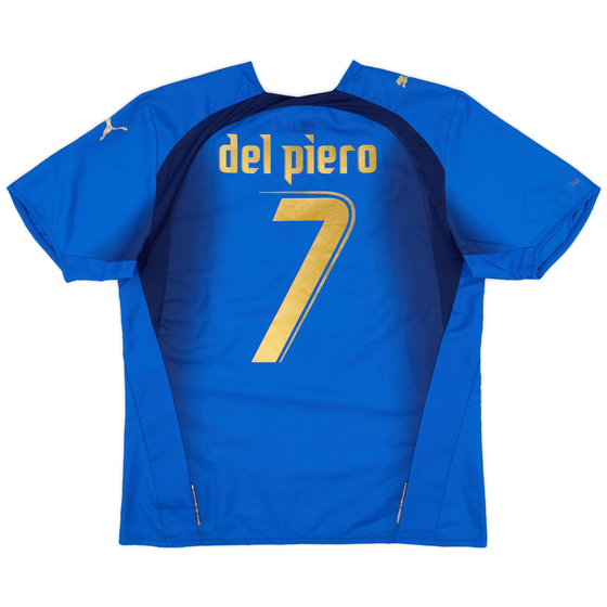 2006 Italy Home Shirt Del Piero #7 - 7/10 - (L)