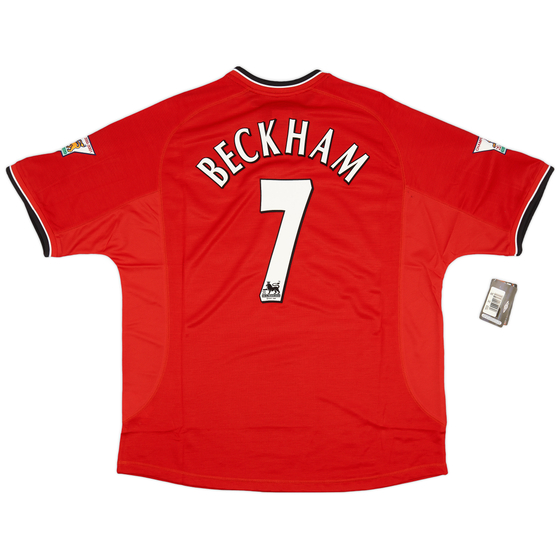 2000-02 Manchester United Home Shirt Beckham #7 (XXL)