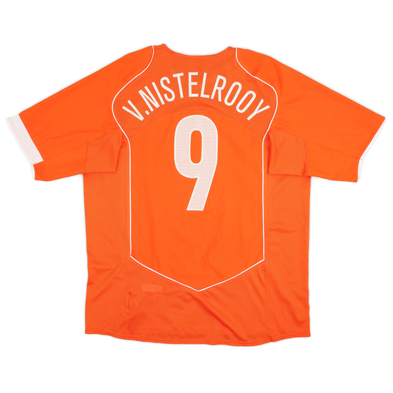 2004-06 Netherlands Home Shirt v. Nistelrooy #9 - 7/10 - (XL)
