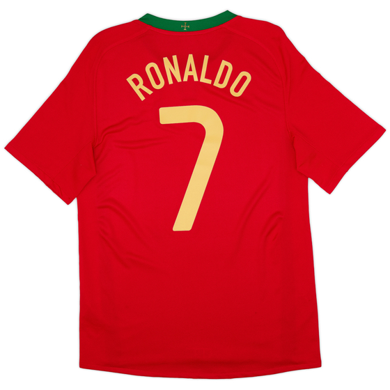 2008-10 Portugal Home Shirt Ronaldo #7 - 9/10 - (S)