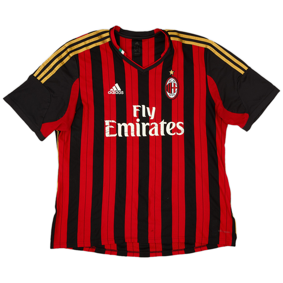 2013-14 AC Milan Home Shirt - 4/10 - (XL)