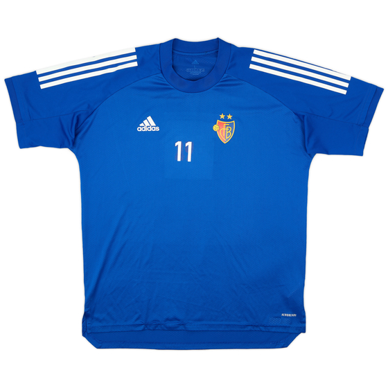 2015-16 FC Basel adidas Player Issue Training Shirt #11 - 9/10 - (L)