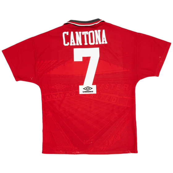 1994-96 Manchester United Home Shirt Cantona #7 - 6/10 - (M)