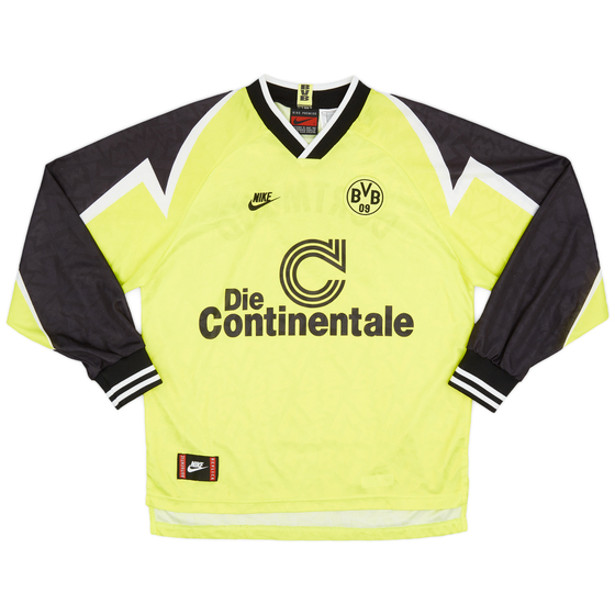 1995-96 Borussia Dortmund Home L/S Shirt - 9/10 - (L)