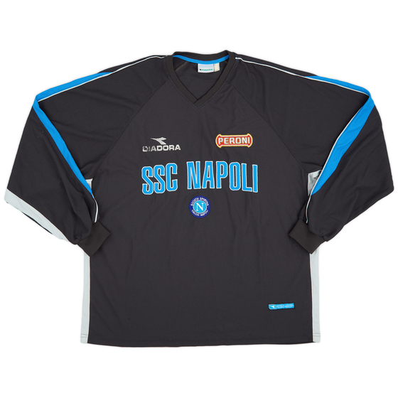2000-01 Napoli Diadora Training L/S Shirt - 6/10 - (XL)