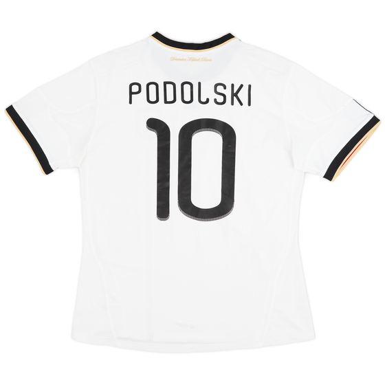 2010-11 Germany Home Shirt Podolski #10 - 9/10 - (XL)