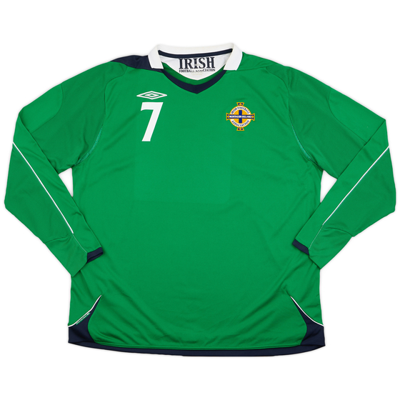 2006-08 Northern Ireland Home L/S Shirt #7 - 6/10 - (XXL)
