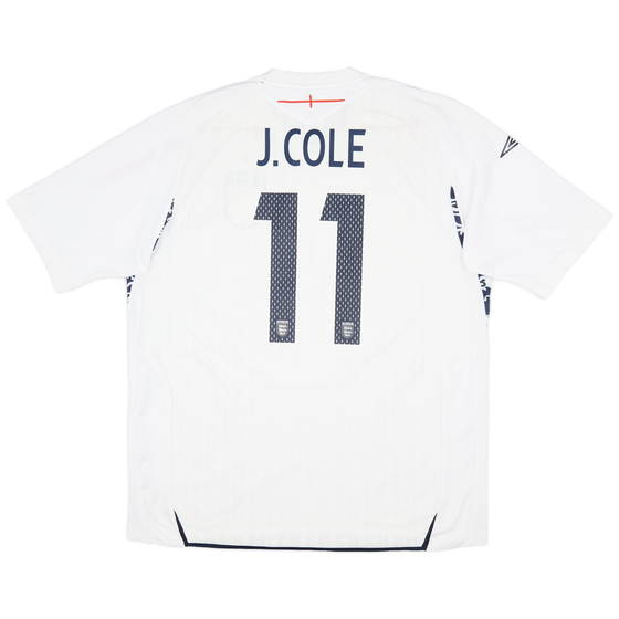 2007-09 England Home Shirt J.Cole #11 - 7/10 - (XXL)