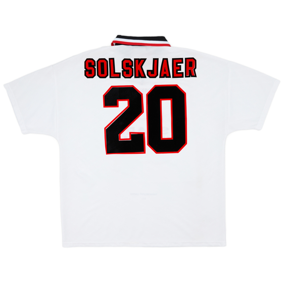 1996-97 Manchester United Away Shirt - 8/10 Solskjaer #20 - (XXL)