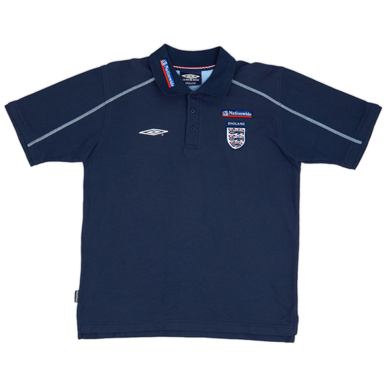 2002-03 England Umbro Polo Shirt - 9/10 - (M)