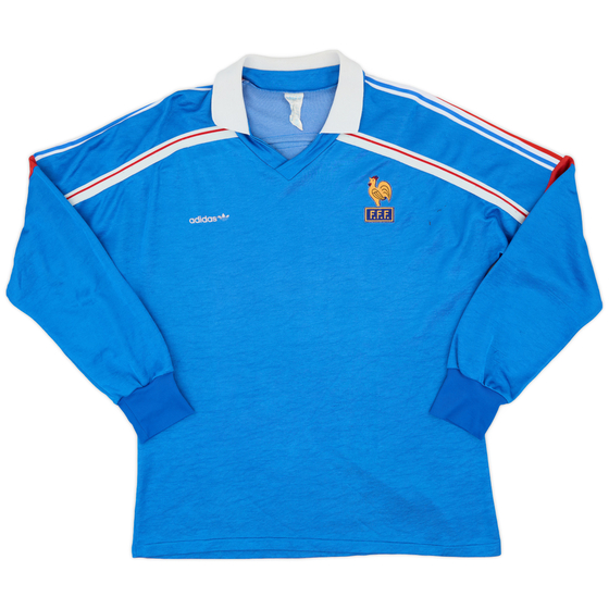 1985-90 France Home L/S Shirt - 5/10 - (XL)