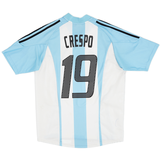 2002-04 Argentina Home Shirt Crespo #19 - 7/10 - (M)