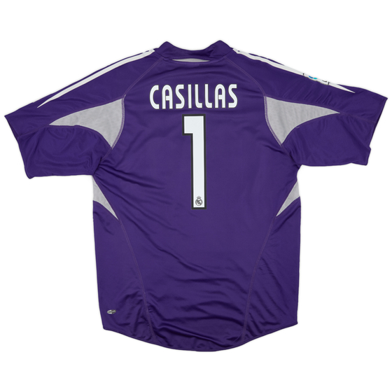 2004-05 Real Madrid GK S/S Shirt Casillas #1 - 8/10 - (M)