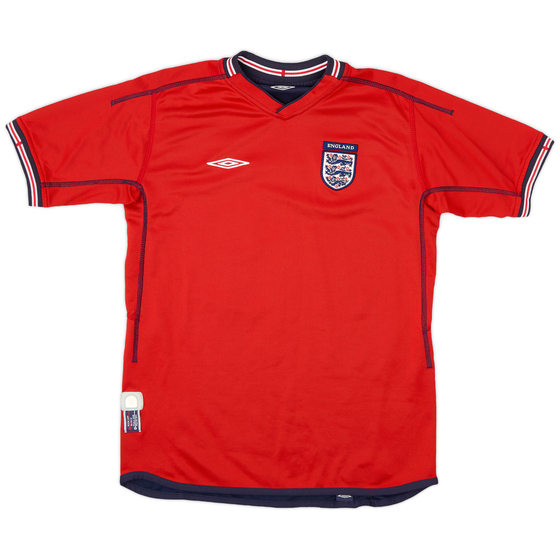 2002-04 England Away Shirt - 9/10 - (XL.Boys)