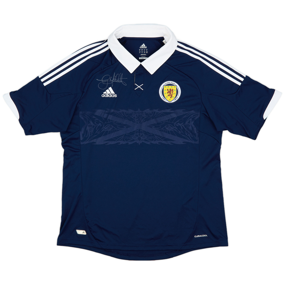 2011-13 Scotland Signed Home Shirt - 9/10 - (XL)