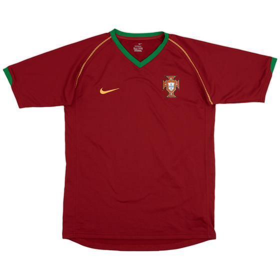 2006-08 Portugal Home Shirt - 9/10 - (XL.Boys)