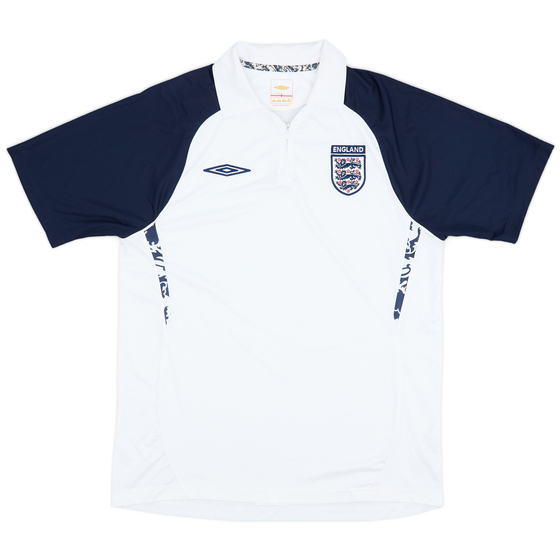 2008-09 England Umbro 1/4 Zip Training Shirt - 9/10 - (L)
