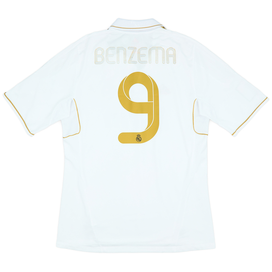 2011-12 Real Madrid Home Shirt Benzema #9 - 4/10 - (L)