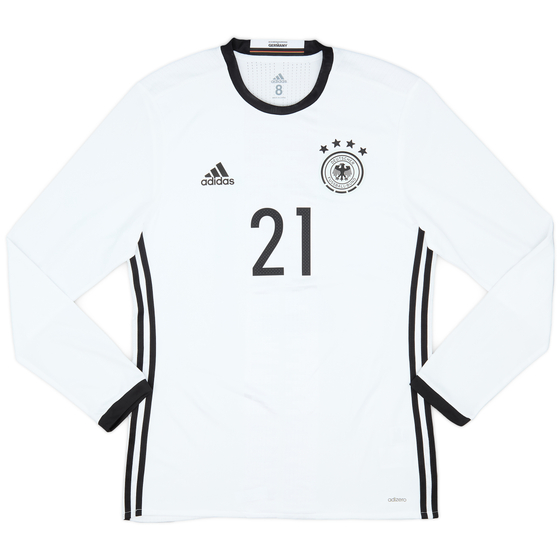 2015-16 Germany Player Issue Home L/S Shirt #21 - 9/10 - (L)