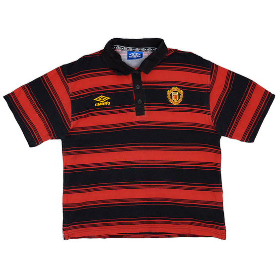 1996-97 Manchester United Umbro Polo Shirt - 8/10 - (M)