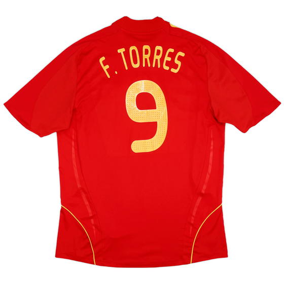 2007-09 Spain Home Shirt F. Torres #9 - 6/10 - ( )