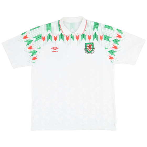 1990-92 Wales Away Shirt - 8/10 - (XL)