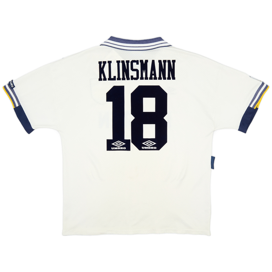 1993-95 Tottenham Home Shirt Klinsmann #18 - 6/10 - (XL)
