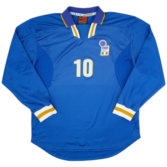 1996-97 Italy Player Issue Home L/S Shirt #10 - 9/10 - (XL)
